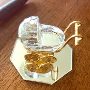 Crystal baby carriage.